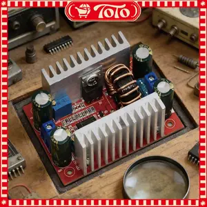 Modul Step Up DC To DC 400W 15A CC-CV High Power Untuk Konversi 12V24V To 36V48V Boost Converter 8.5-50V To 10-60V