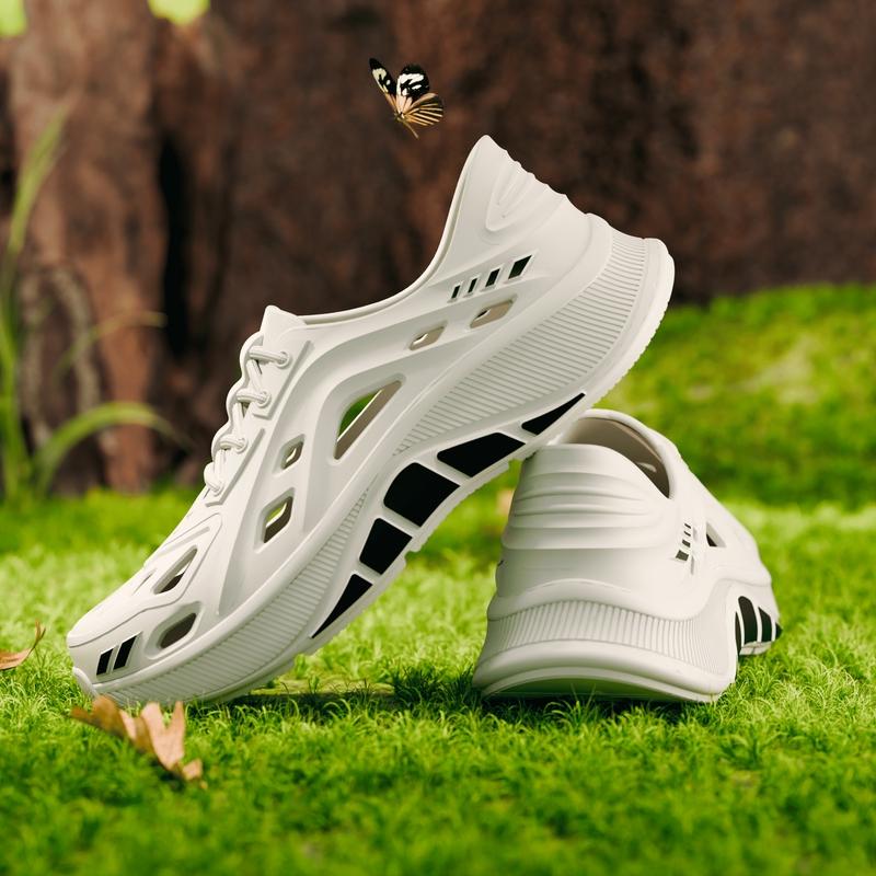 Golden&ToeSpot Sepatu Kasual Pria Biru Desain Berlubang Tahan Lama Tidak berbau Ventilasi Baik Tali Sepatu Mudah Dipakai Bahan Ringan Nyaman untuk Aktivitas Sehari hari Indoor dan Outdoor 202601035232