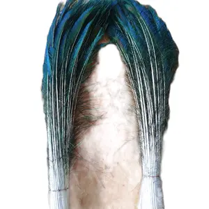 waris bulu merak asli per 10pcs panjang 80cm kwalitas premium bulu nerak sabit