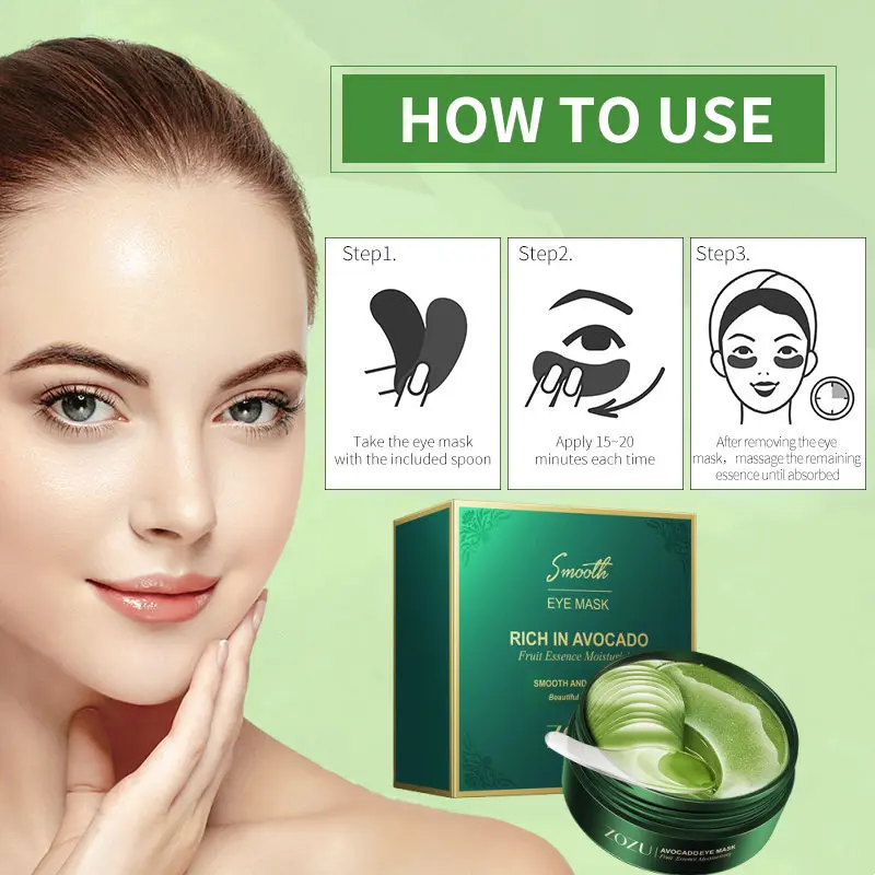 Masker Mata Eye Mask Penghilang Kantung mata panda Anti Kerut Aging Bisa Untuk Leher Pipi Isi 60 Lembar Termurah 8