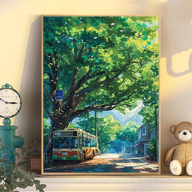 Màu Tự Tô Màu ACANDYL Chặn Có Mái Che Số Theo Dõi 20x30cm Có Khung Phong Cách Mùa Hè Anime Tranh Treo Tường Thẩm Mỹ Ý Tưởng Quà Tặng Tuyệt Vời