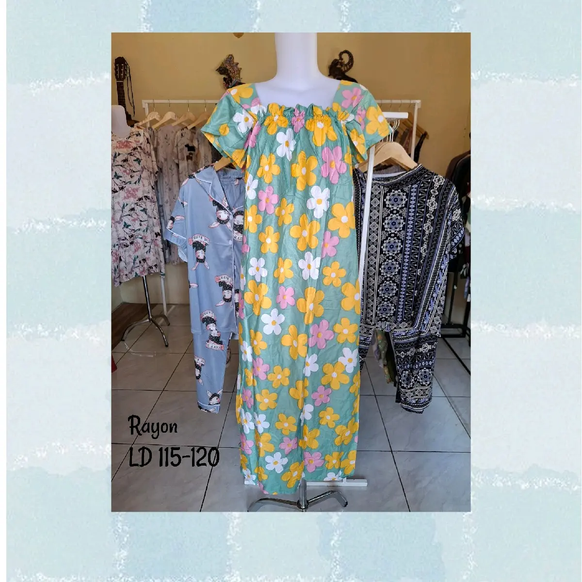 Daster Kerut fuji bisa busui LD 110cm -120cm n