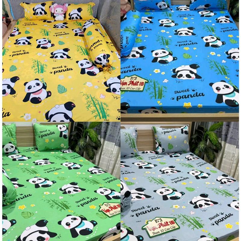 bộ ga gối thun HQ giấu trúc xanh lá xám 4 mon 2 vỏ gối nằm 1 ôm 1 GA BO CHUN CHÂN NỆM 20 PHÂN ko xù lông ra màu