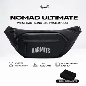 Harmits - Tas Pinggang Pria NOMAD Ultimate Waistbag Slingbag Anti Air Anti Api