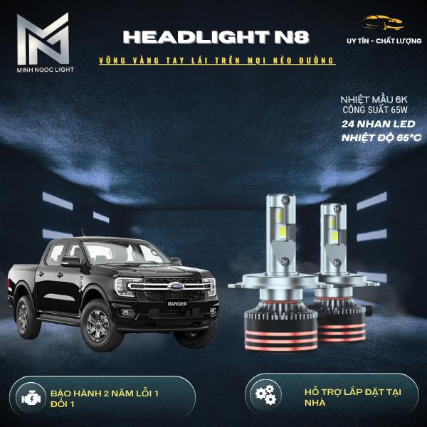 ĐÈN Led Pha - N8 H4 -H11 cho OTO - Xe Máy - Công Suất 65W Cos - 70W Pha- BH 2 Năm Lỗi 1 Đổi 1