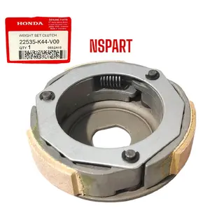 NSPART Kampas Ganda Assy Honda Beat ESP Beat Pop Scoopy ESP Vario 110 ESP 22535-K44-V00 Original Weight Set Clutch Foto Motor Motorcycle