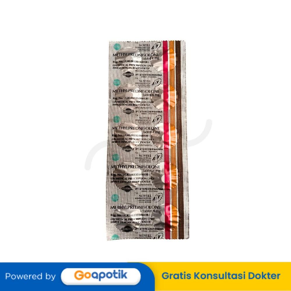 METHYLPREDNISOLONE NOVELL 4 MG STRIP 10 TABLET