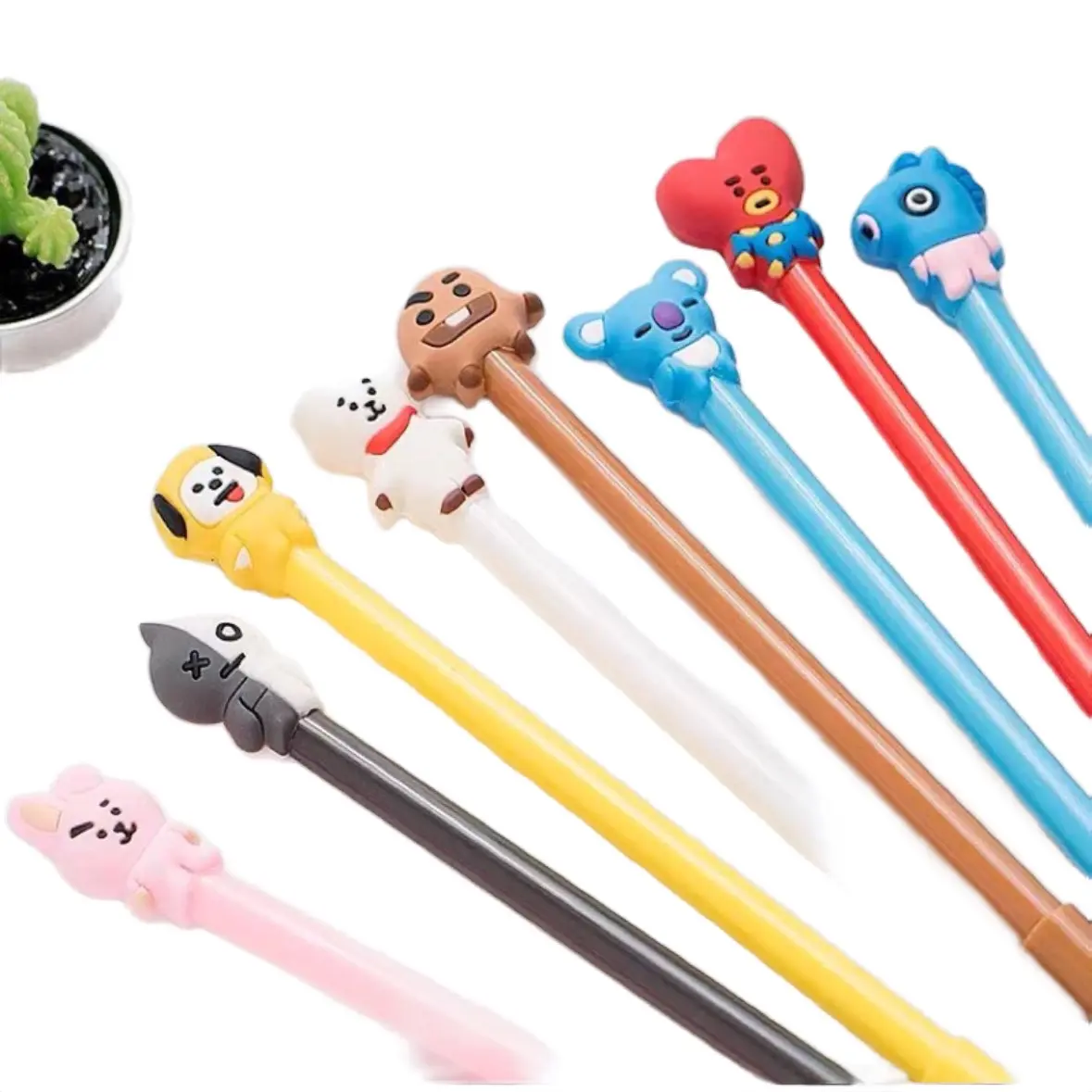 BT21 BTS cute pens chimmy tata mang koya RJ van shooky cooky pen stationeries school supplies