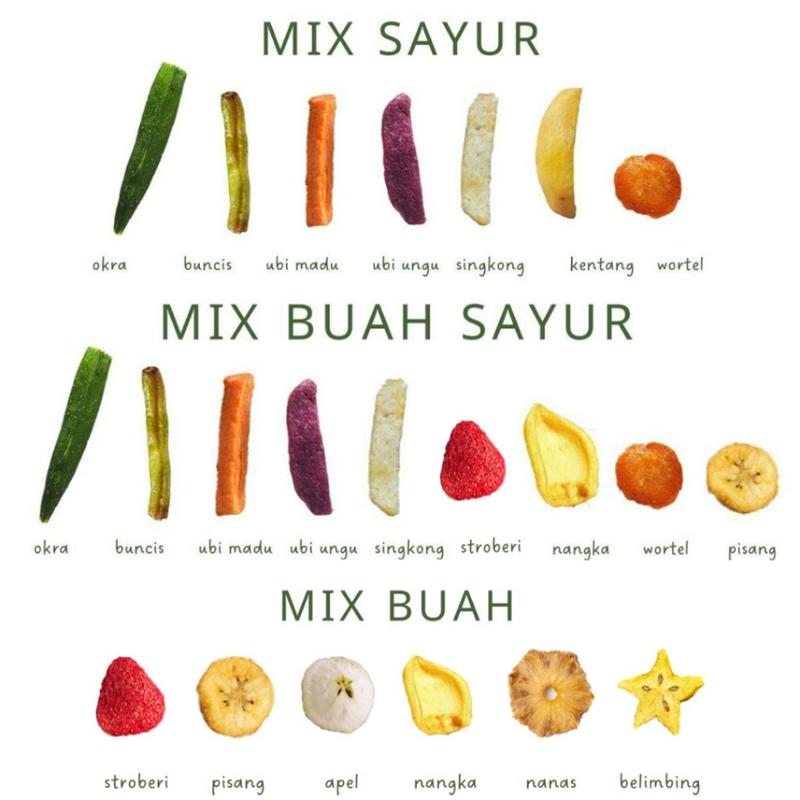 Buah Toples 800ml Crispy Snack Sayur | Keripik Buah | Buah Kering | Kripik Buah | Snack Buah | Cemilan Sehat | Keripik Strawberry | Freeze Dried Strawberry | Keripik Tin | Keripik Okra | Snack Sehat 3