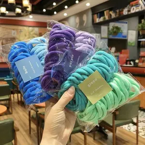 Satu Set Ikat Rambut Wanita Bahan Karet Elastis Isi 50 PCS Gaya Fashion Korea Nyaman Fleksibel untuk Berbagai Kebutuhan Scrunchies