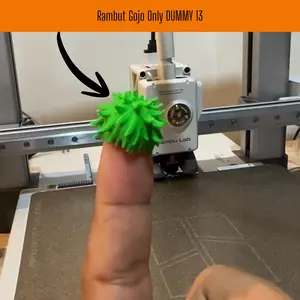 Rambut Gojo Only - Aksesori Dummy 13 | 3D Print Detail