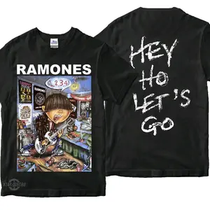Kaos RAMONES Gabba gabba hey kaos band ramones rock n roll  Sablon Lembut Tshirt Vintage Bandung