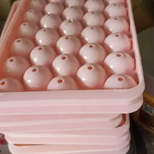 (OP) CETAKAN ES BATU BULAT 33 LUBANG ROUND ICE CUBE TRAY / CETAKAN ES AGAR PUDDING JELLY
