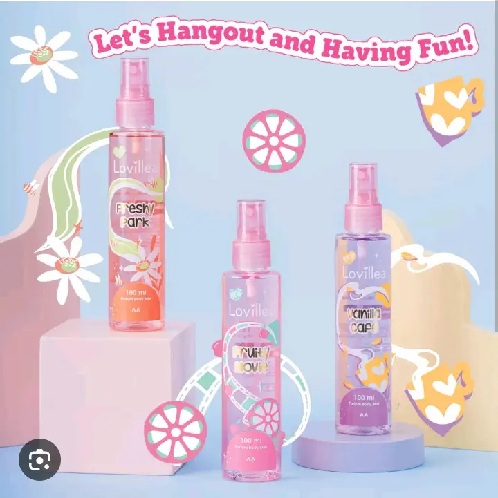 Lovillea Parfum Body Mist 100ml - Wangi Tubuh Segar.