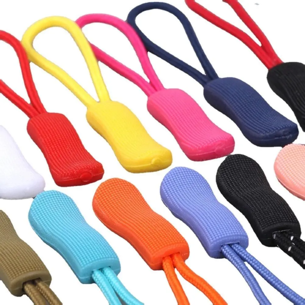 10Pcs Tent Colorful Broken Buckle Clothing Zip Fixer Suitcase Travel Bag Zipper Ropes Zipper Puller Fixer Zip Cord Zipper Pull Cord