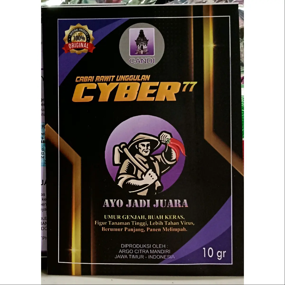 Benih Cabe Rawit Cyber 77 10gr Cabe Rawit Tahan Virus