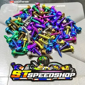 BAUT BODY BOLT TITANIUM yamaha honda beat scoopy vario PCX ADV NMAX AEROX mio nouvo soul ORIGINAL Motorcycle Motorcycle Sepeda Sepeda