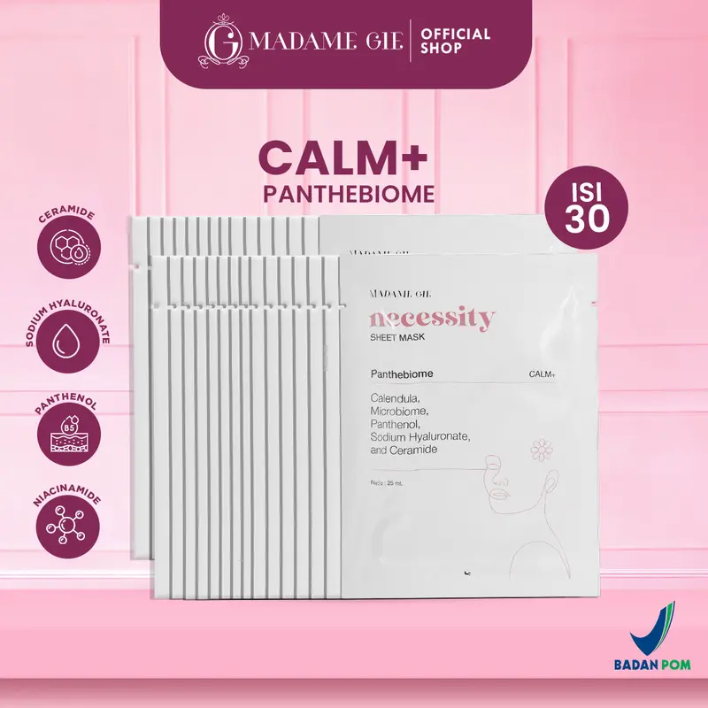 [FREE POUCH] [30 PCS] Madame Gie Necessity Sheet Mask - Masker Perawatan Wajah 4
