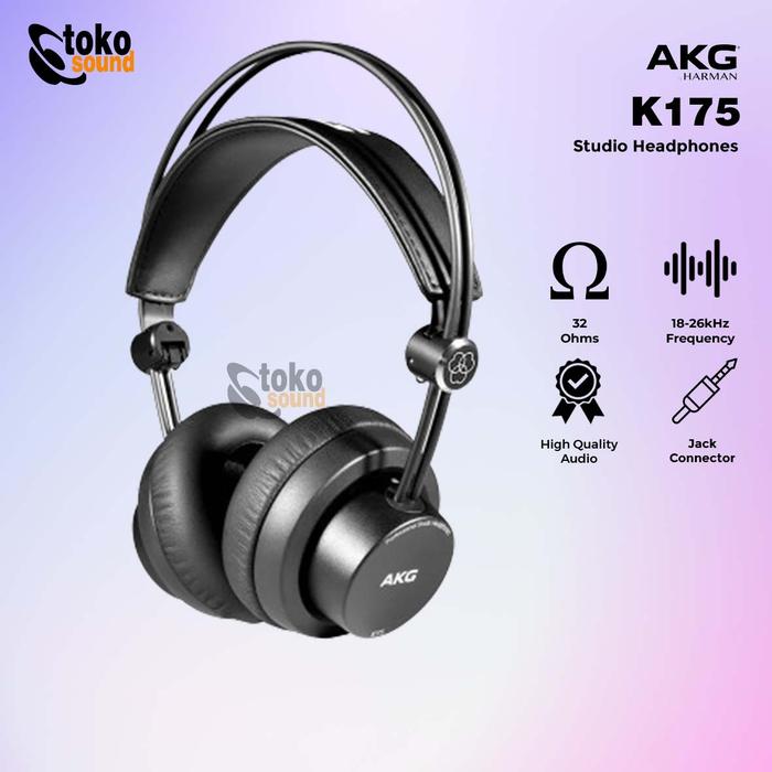 Gambar AKG K175 K 175 -Headphone Studio Monitor On Ear Closed Back dari Tokosound Proaudio Kota Administrasi Jakarta Barat Tokopedia