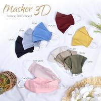 Gambar Masker 3D Earloop Drill Combed dari VazyaHijab Kota Cimahi 2 Tokopedia