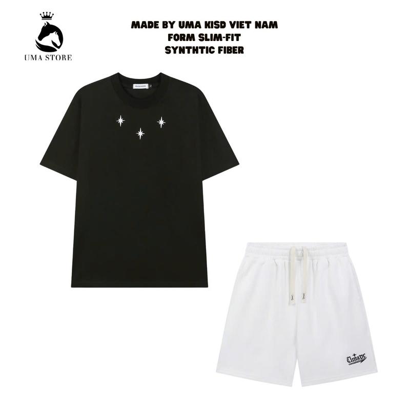 Set bộ thể thao nam nữ  áo cotton sao kết hợp với quần short UMAOR cực chất hot new 2025