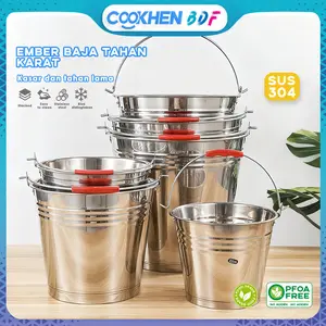 【Promo】Ember Baja Tahan Karat 304 Stainless Steel Menebal untuk Dapur & Kantin Food Grade PFOA Free Mudah Dibersihkan