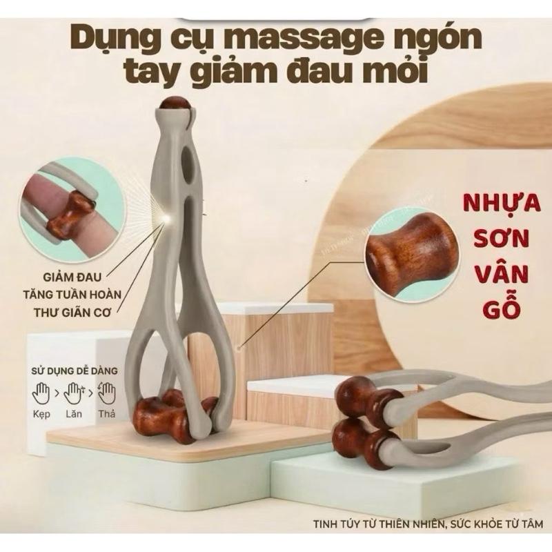 Dụng Cụ Massage Ngón Tay Thiết Kế Con Lăn Dễ Sử Dụng Giúp Giảm Đau Mỏi Tê Bì…