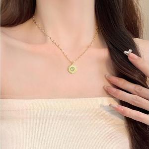 Kalung Bunga Matahari, Rekaan Terhad Bergaya, Rantai Sweater Gaya Tinggi, Aksesori Rantai Leher Kolar, Untuk Wanita, Ketibaan Baru pada 2025 Jewelry Necklaces