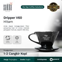 Gambar V60 Coffee Dripper Coffe Maker Filter Saringan Kopi Manual Brew - Hitam dari Sakha Coffee Bali Kota Denpasar 1 Tokopedia