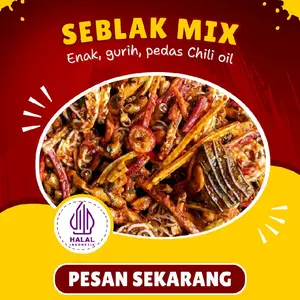 SEBLAK MIX / SEBLAK CAMPUR, aneka kerupuk seblak kering pedas terenak