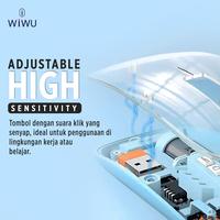 Gambar Tranparent Mouse Bluetooth Wiwu Crystal (WM105) Magnetic Top Cap Battery Indicator Light - Blue dari WiWU Indonesia Kota Tangerang 5 Tokopedia