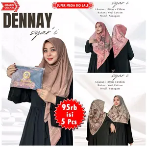 PAKET USAHA HIJAB SEGI4 DENAY SYAR'I 95rb 5pcs