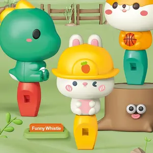 Mainan Whistle Lucu Bentuk Kelinci Dinosaurus Terrier dengan Tali Gantung Cocok untuk Anak TK Mainan Trumpet Kecil dan Menyenangkan