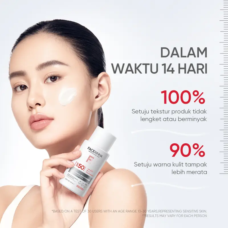 【Tasya Farasya approved】Facerinna Niacinamide Brightening Serum Sunscreen SPF 50 PA++++ 30ml/50ml | Proteksi UV  Daily UV Defense Chemical Sunscreen Wajah Sunblock