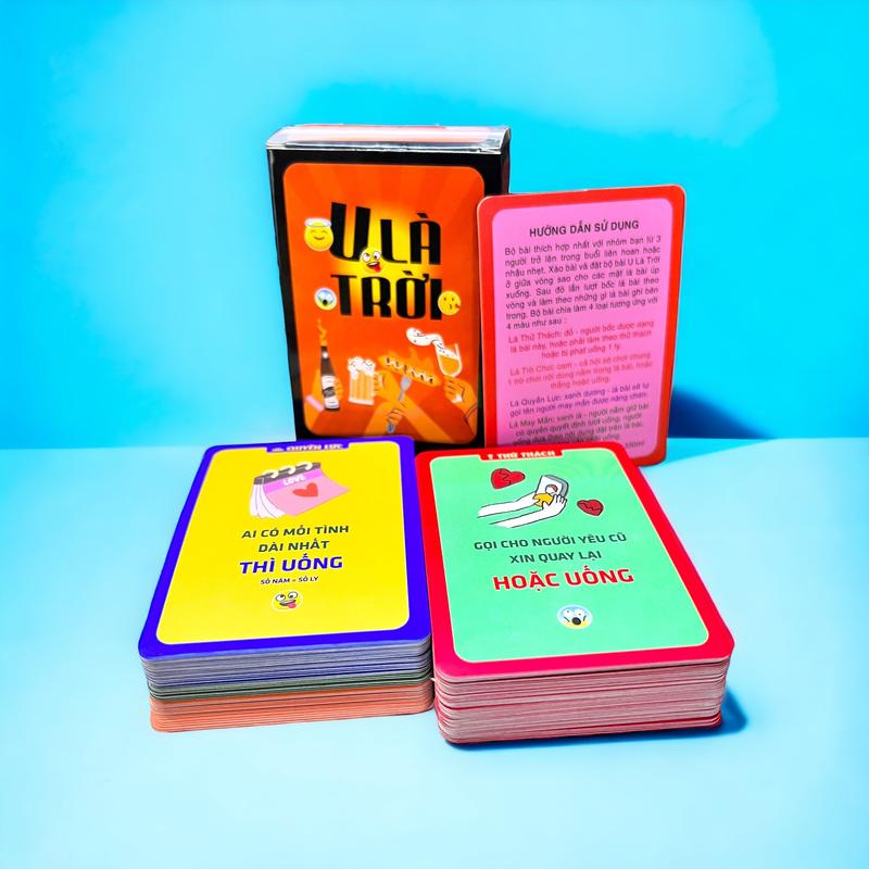 MỚI - 110 lá Bộ bài drinking game siêu thử thách U là trời trò chơi boardgame thẻ bài cho nhóm bạn cực vui và lầy Cards