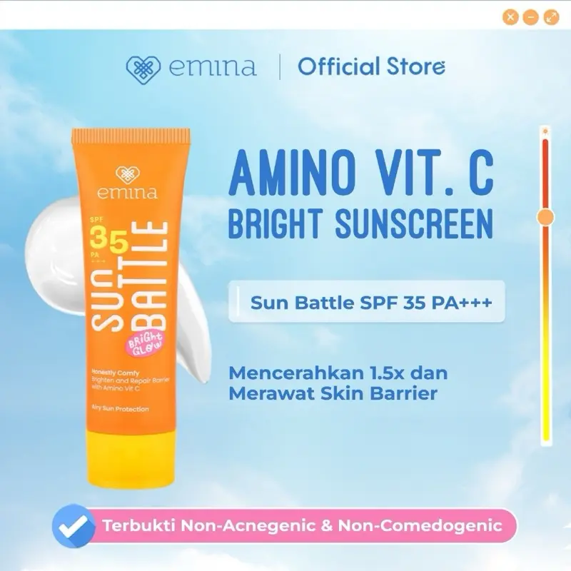 Emina Sun Buttle Bright Glow SPF 35 PA +++ 20 ml & 50ml