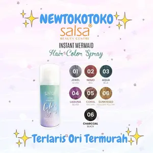 SALSA Instant Mermaid Hair Color Spray - Semir | Cat Rambut Temporary BPOM