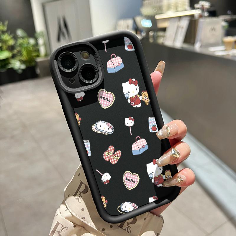 Casing Hp Untuk Realme C55 Realme Narzo N55 Casing Hp Kasing Kesing Cesing Silikon Softcase Case Pola kartun anak kucing / cinta Kualitas unggul Kasingg ponsel Tahan drop 4