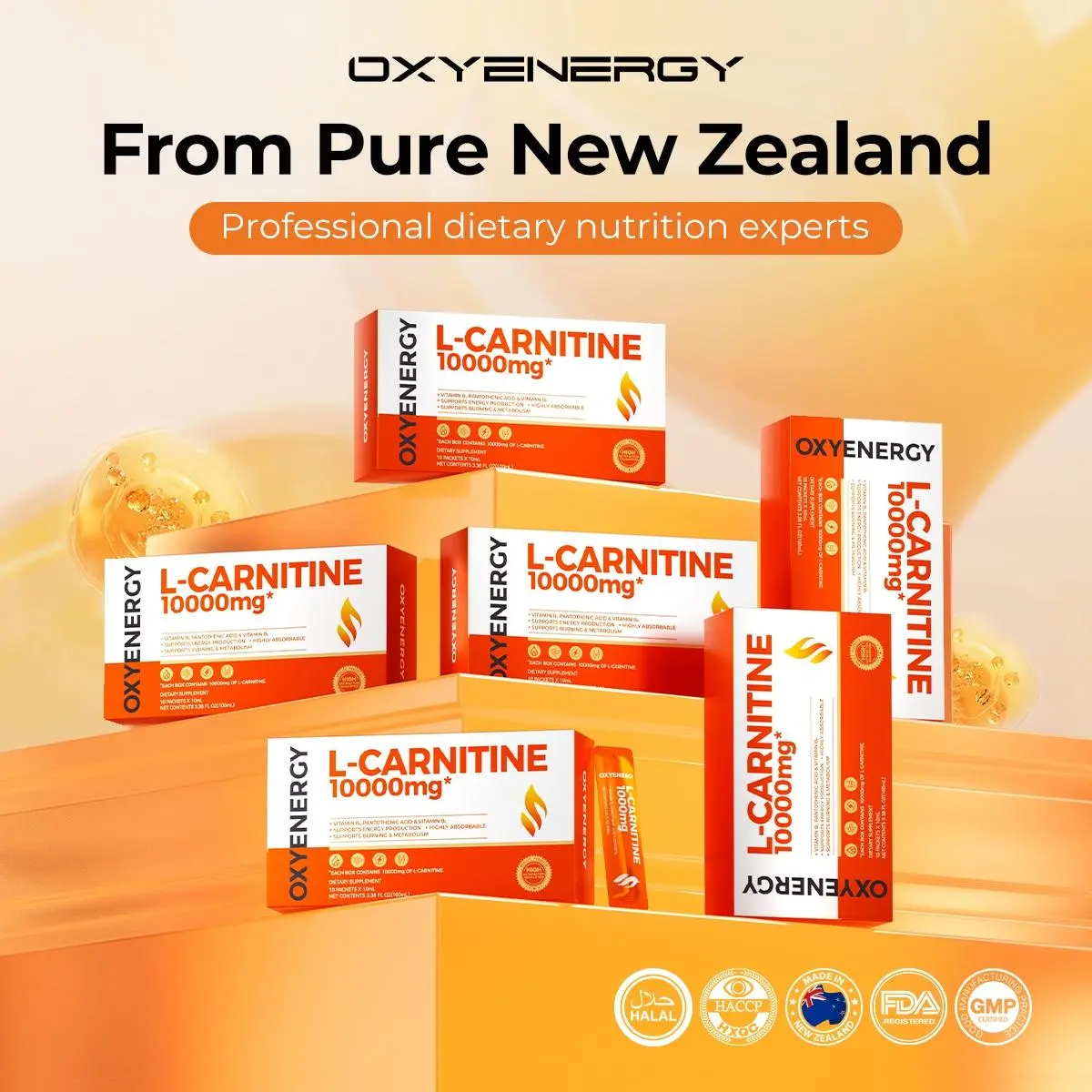 oxyenergy l carnitine OXYENERGY Official L-Carnitine 10 Sachets