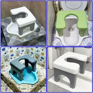 Toilet jongkok plastik anti selip, dudukan toilet untuk lansia dan ibu hamil