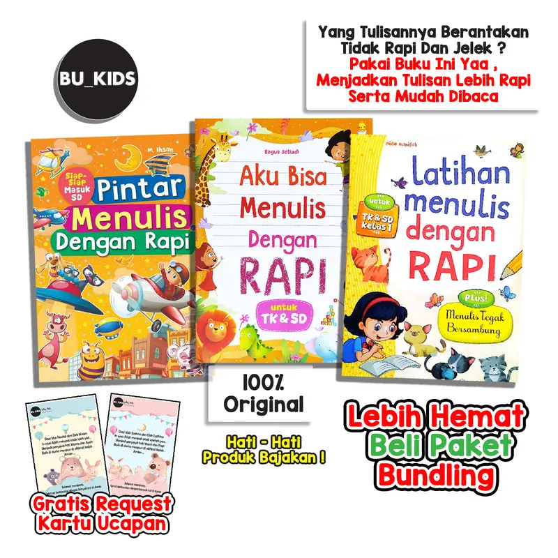 Buku Menulis Anak TK & PAUD Pintar Menulis Dengan Rapi Siap Masuk SD Kelas 1 1
