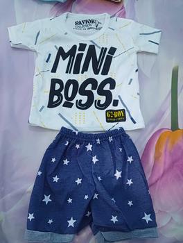 Product Review of Set Anak Bayi 0-12bulan Mini Boss Keren Halus Katun 100% SNI Bayi Baru lahir Cowok Katun Nyaman Denim Parsel from W**u S**i 0