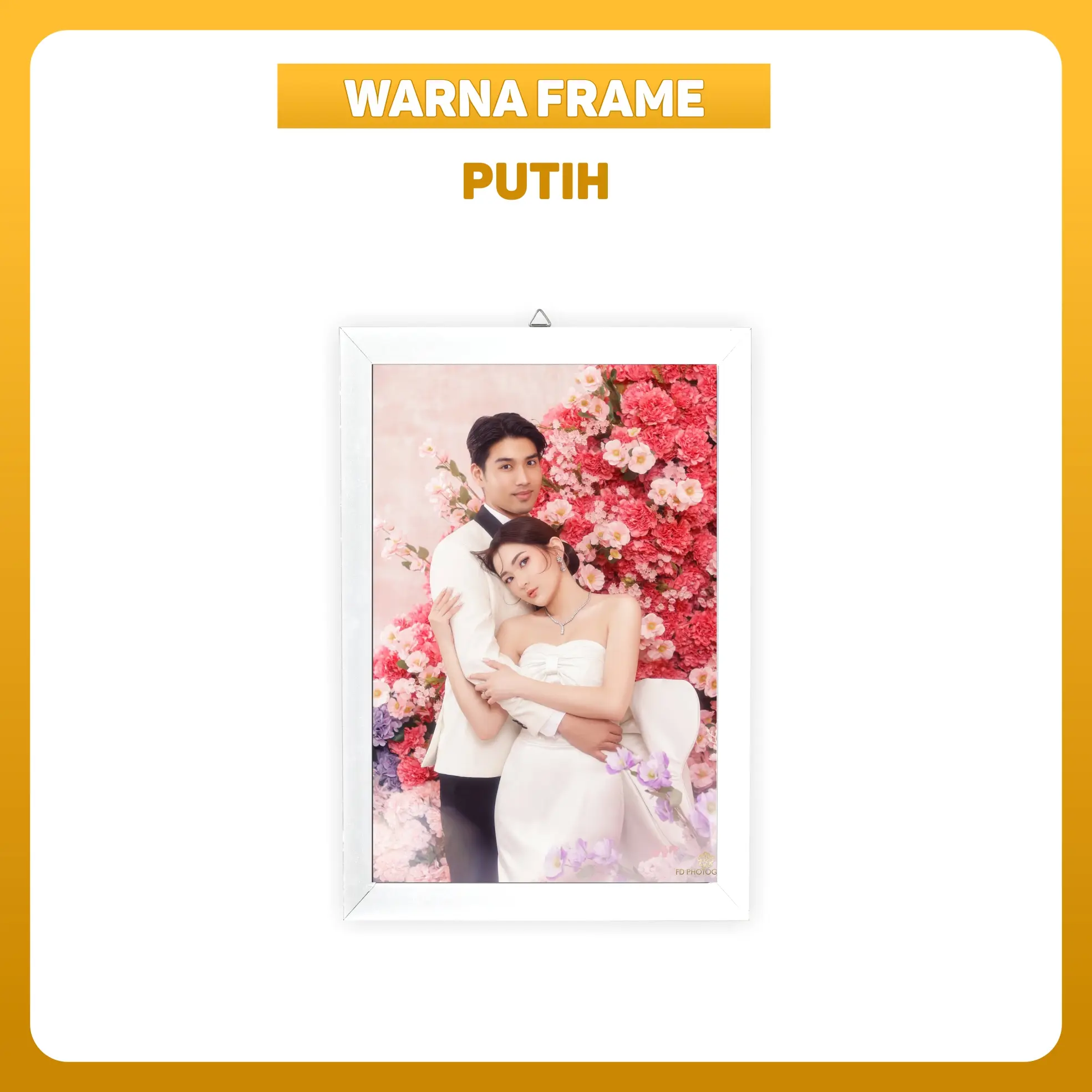 FOTO + FRAME 12R 30X40 CETAK FOTO HP FOTO FRAME FIBER TANPA KACA MINIMALIS Gantungan