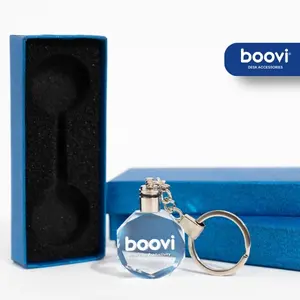 Boovi Keychain Gantungan Kunci Akrilik LED Illuminated