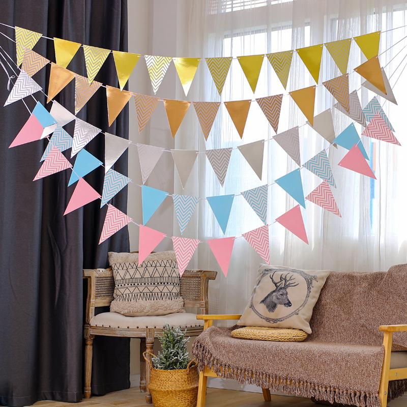 Cờ Tam Giác Để Trang Trí Sinh Nhật, Biểu Ngữ, Lễ Hội, Tiệc Tùng 0