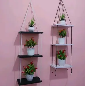 Rak susun gantung tali minimalis