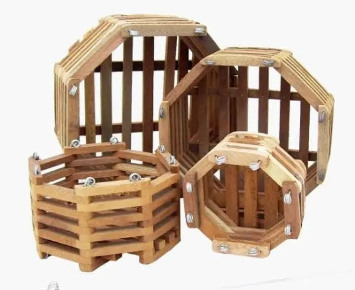 Pot Kayu Anggrek Ukuran 18cm/Pot Kayu Natural/Pot Kayu 1