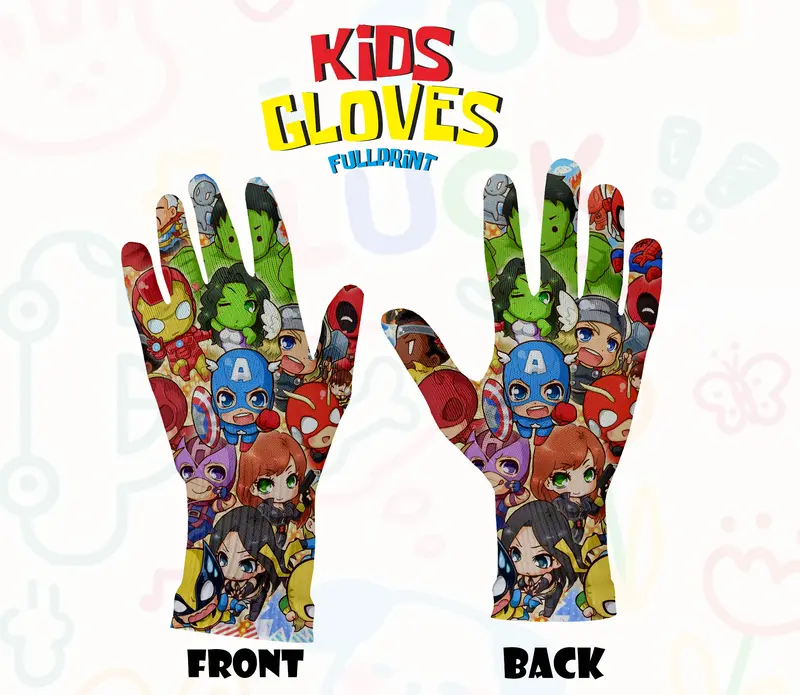 Sarung Tangan FullPrint Anak Motif Kartun #003 3