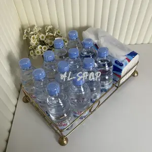 Rak botol minuman dan tisue aestetic minimalis.cocok untuk meja ruang tamu.