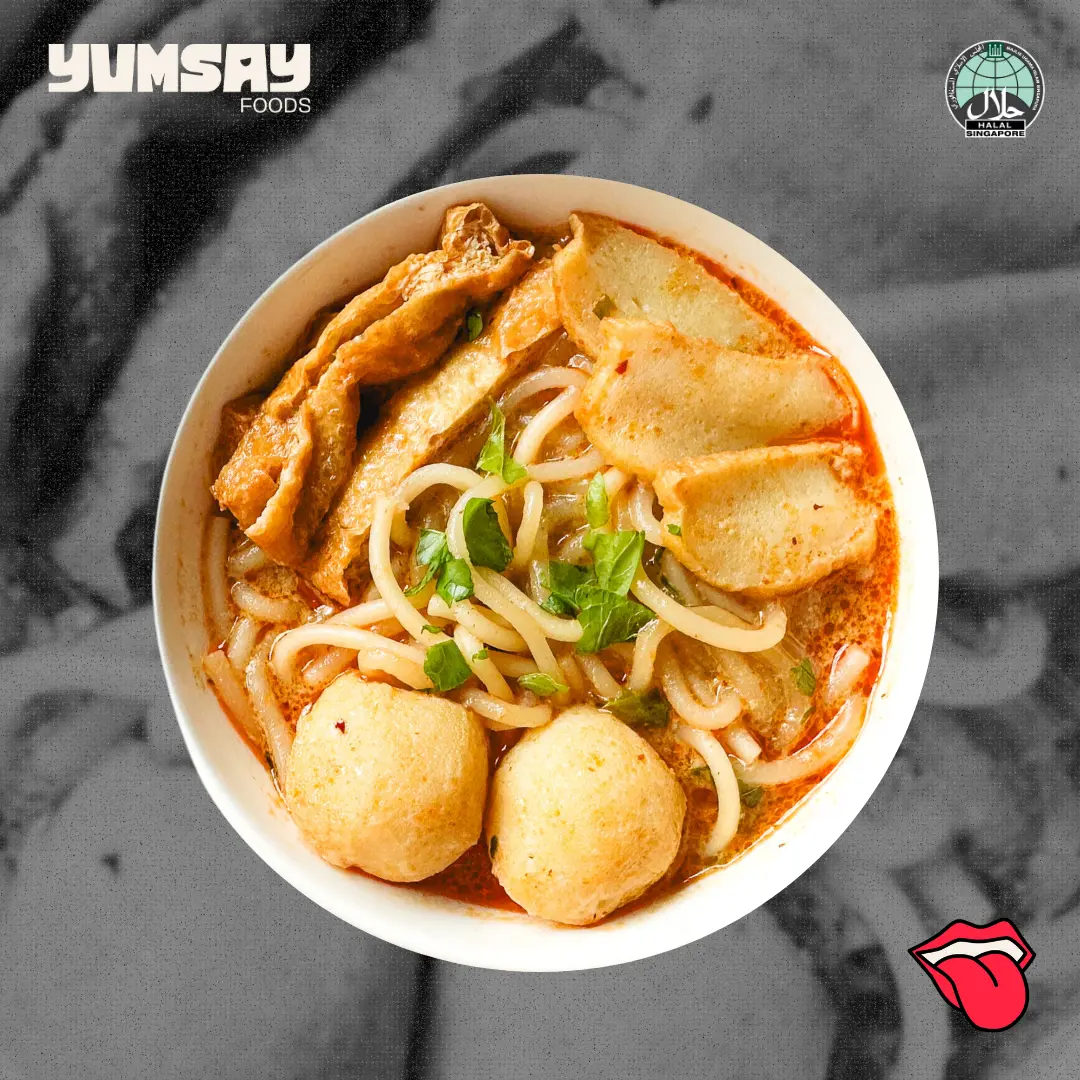 YUMSAY Foods Singapore Laksa – Ready-to-Eat Hawker Meal